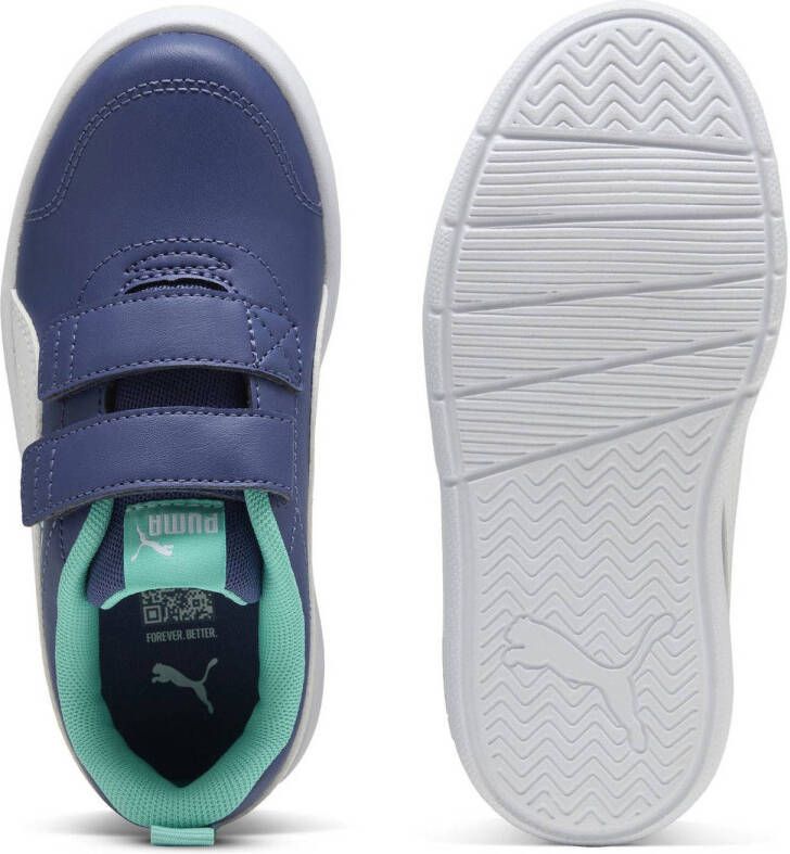 Puma Courtflex V3 V sneakers blauw wit aqua