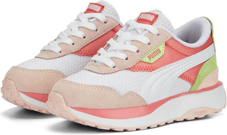 Puma Cruise Rider Peony sneakers wit roze groen