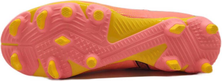 Puma Future 7 Match FG AG Junior voetbalschoenen roze zwart oranje