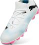 Puma Future 7 Match FG AG Junior voetbalschoenen wit zwart fuchsia Imitatieleer 28 - Thumbnail 5