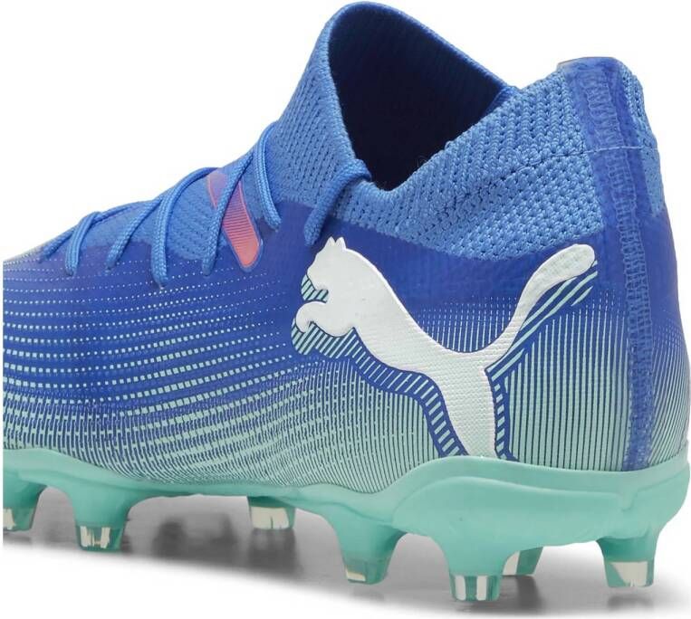 Puma Future 7 Match voetbalschoenen kobaltblauw wit mintgroen