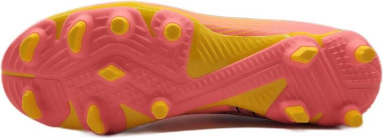 Puma Future 7 Play FG AG Jr. Junior voetbalschoenen roze zwart oranje