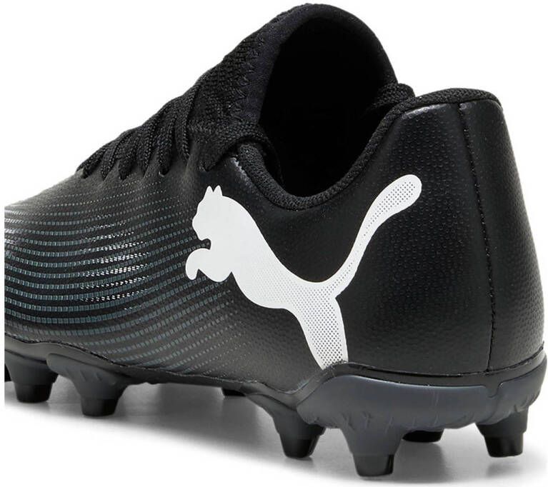 Puma Future 7 Play FG AG junior voetbalschoenen zwart wit