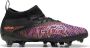 Puma Future 8 Match FG AG Junior voetbalschoenen zwart wit oranjerood - Thumbnail 6