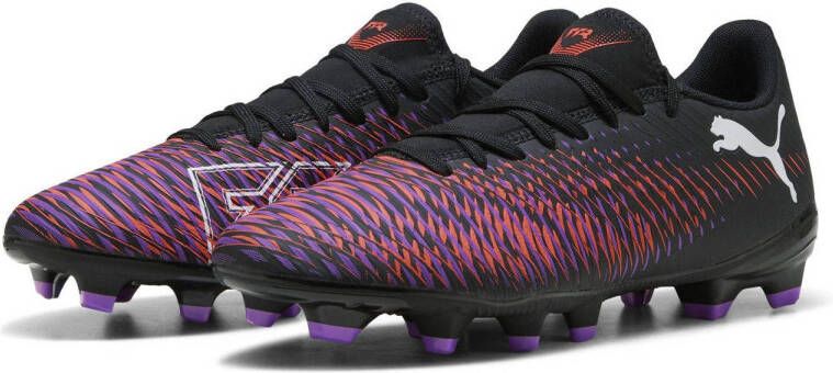 Puma FUTURE 8 PLAY FG AG dames voetbalschoenen zwart wit rood