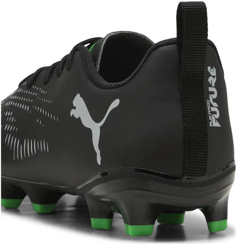 PUMA FUTURE 8 PLAY FG AG Jr Unisex Sportschoenen Black-Cool Light Gray-Fluo Green