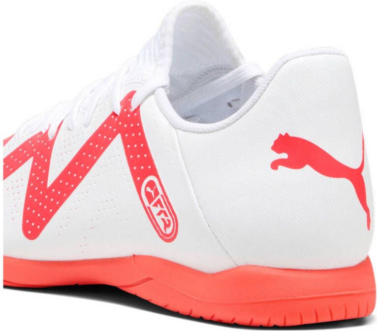 Puma Future Play IT zaalvoetbalschoenen wit rood