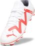 Puma Future Play voetbalschoenen wit rood Imitatieleer 34 - Thumbnail 5