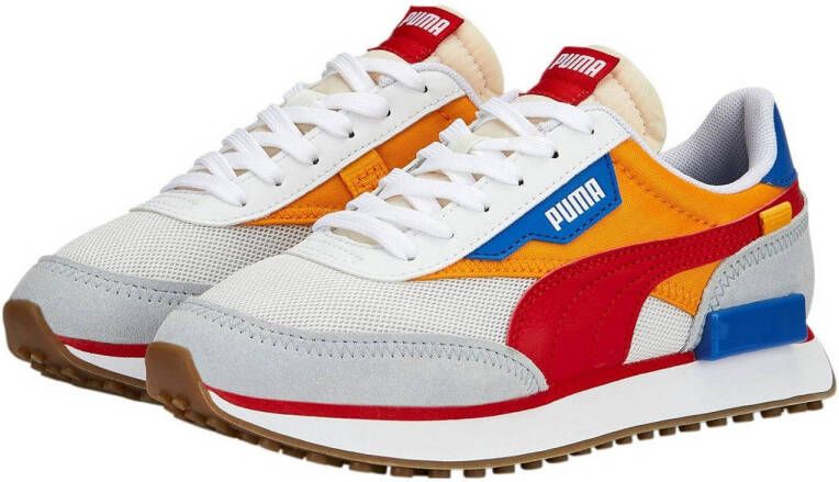 Puma Future Rider Splash Jr sneakers grijs rood oranje