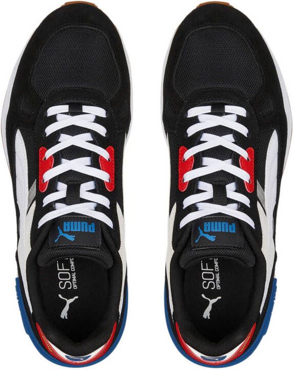 Puma Graviton Pro sneakers zwart wit rood kobaltblauw