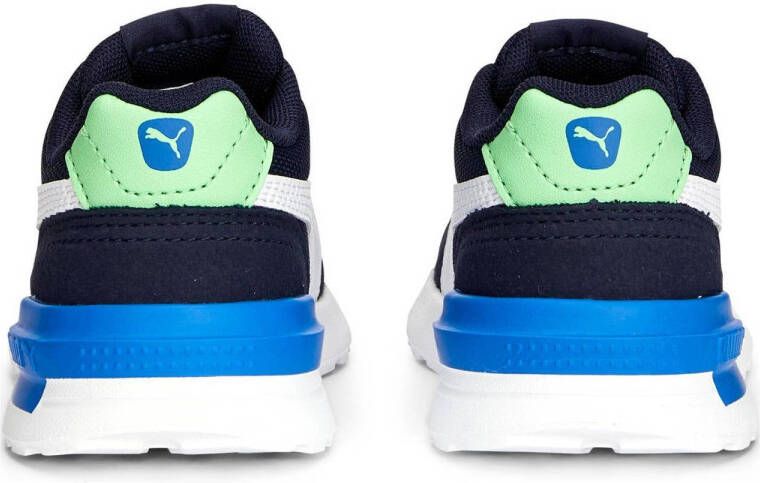 Puma Graviton sneakers donkerblauw wit groen