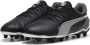 Puma Kin Match Jr. voetbalschoenen zwart wit antraciet Imitatieleer 28 - Thumbnail 4