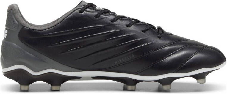 Puma King Pro senior voetbalschoenen zwart wit antraciet