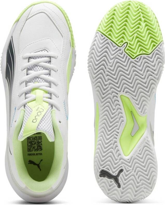 Puma Nova Smash tennisschoenen wit-blauw-felgroen-grijs