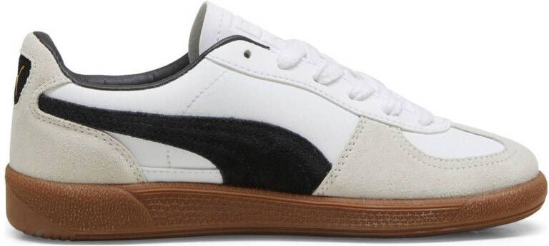 Puma Palermo Lth sneakers wit donkergrijs