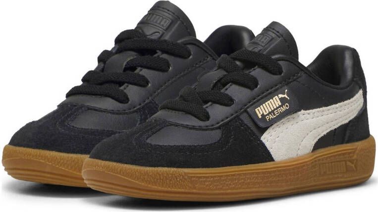 Puma Palermo Lth sneakers zwart grijs gum