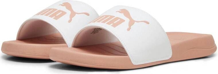 Puma Popcat 20 badslippers zalmroze wit