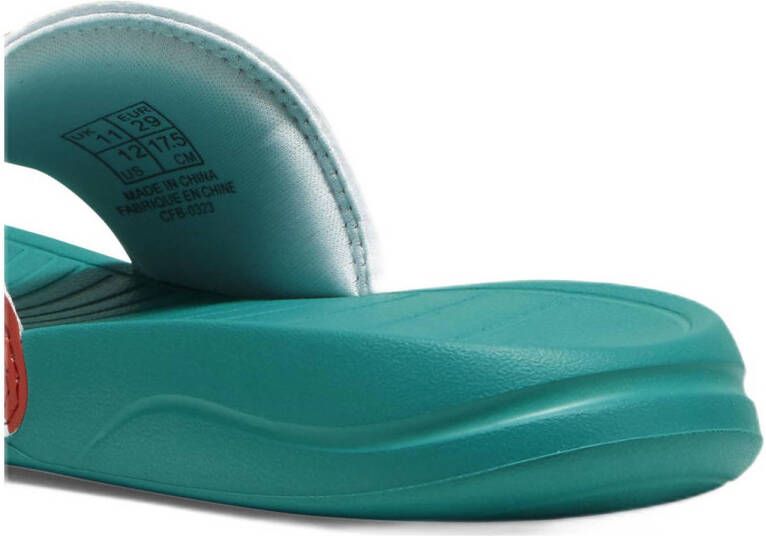 Puma Popcat 20 Jr. badslippers groen wit rood