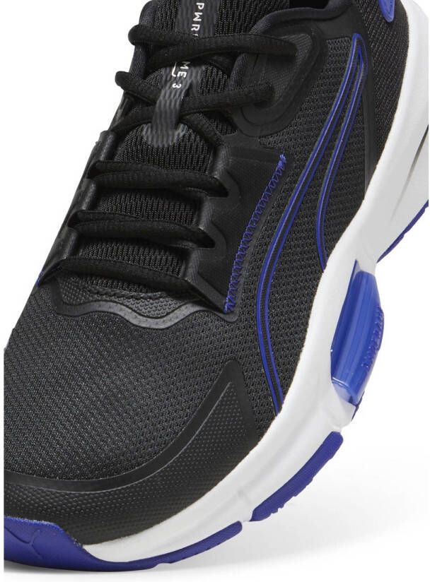 Puma PWRFrame Tr 3 fitness schoenen zwart kobaltblauw wit