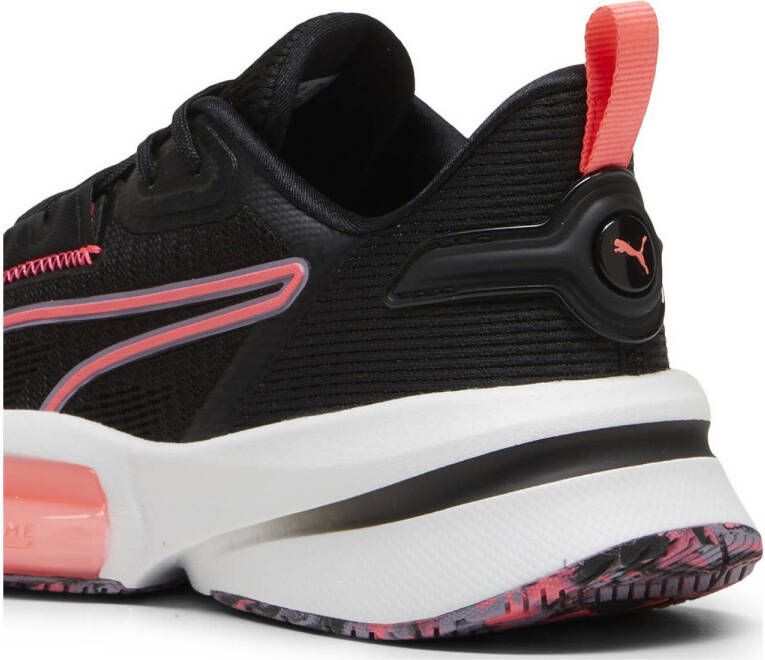 Puma PWRFrame Tr 4 fitness schoenen zwart koraalrood