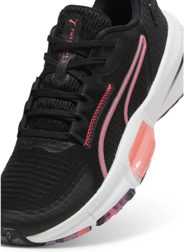 Puma PWRFrame Tr 4 fitness schoenen zwart koraalrood