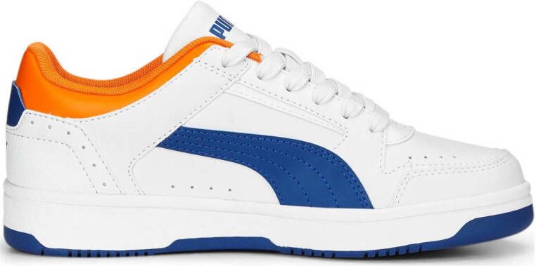 Puma Rebound Joy Lo Jr sneakers wit blauw oranje