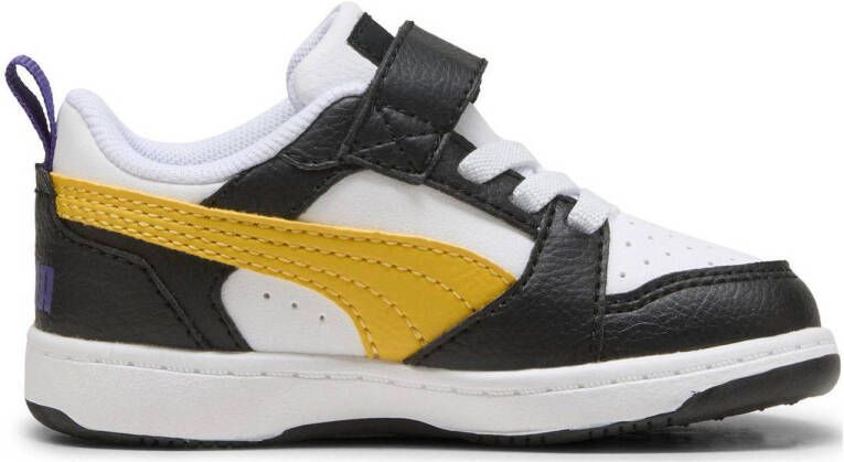 Puma Rebound V6 Lo AC+ Inf sneakers zwart geel wit