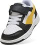 Puma Rebound V6 Lo AC+ Inf sneakers zwart geel wit - Thumbnail 3