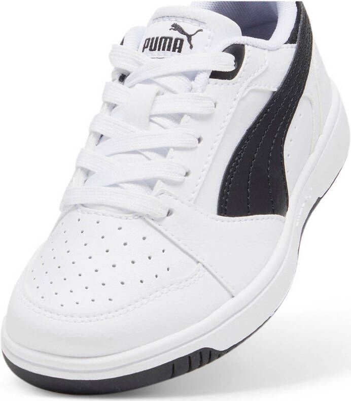 Puma Rebound V6 Lo sneakers wit zwart