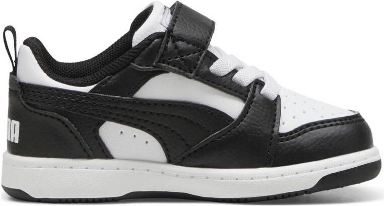 Puma Rebound v6 Low sneakers wit zwart