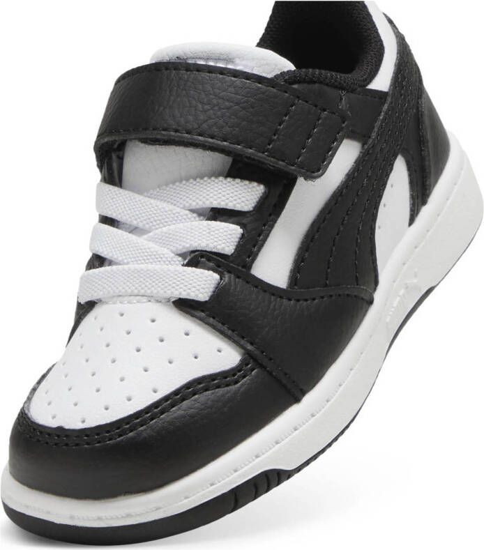 Puma Rebound v6 Low sneakers wit zwart