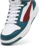 Puma Rebound v6 Mid sneakers groen ecru rood Imitatieleer 35.5 - Thumbnail 4