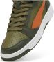 PUMA Rebound V6 Mid WTR Jr Unisex Sneakers Dark Olive-Maple Syrup- Olive - Thumbnail 3