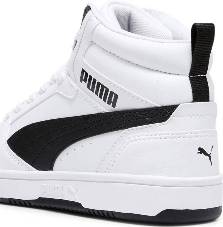 Puma Rebound v6 Mid V6 Mid sneakers wit zwart