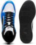 Puma Rebound V6 Mid sneakers wit zwart kobaltblauw Jongens Meisjes Imitatieleer 35.5 - Thumbnail 6