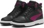 Puma Rebound v6 Mid sneakers zwart roze wit - Thumbnail 3