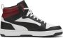 Puma Rebound v6 sneakers zwart wit donkerrood - Thumbnail 7