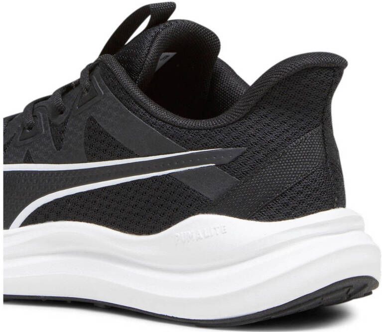 Puma Reflect Lite hardloopschoenen zwart wit