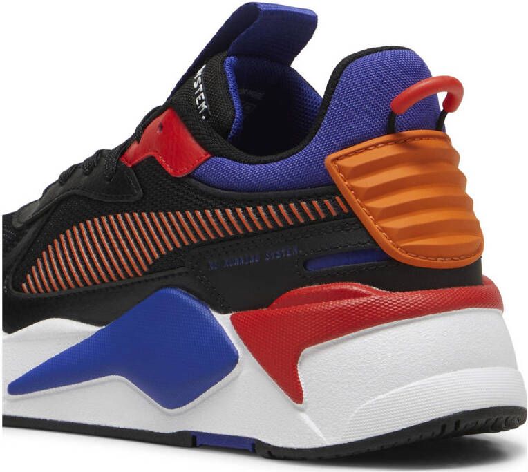 Puma RS-X Geek sneakers zwart kobaltblauw oranje