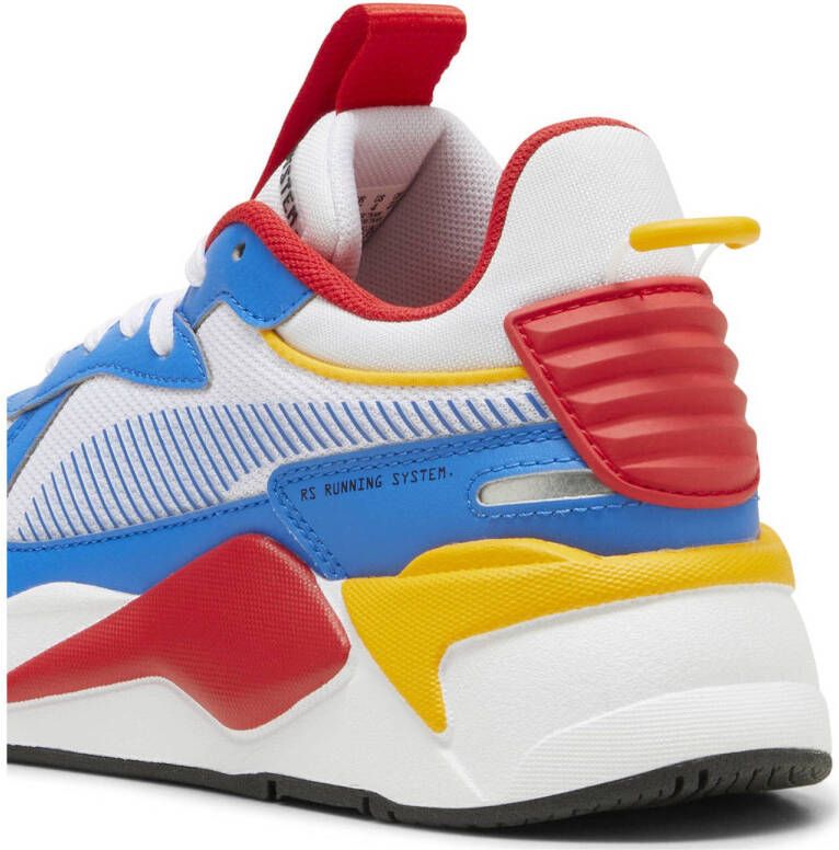 Puma RS-X sneakers wit kobaltblauw rood