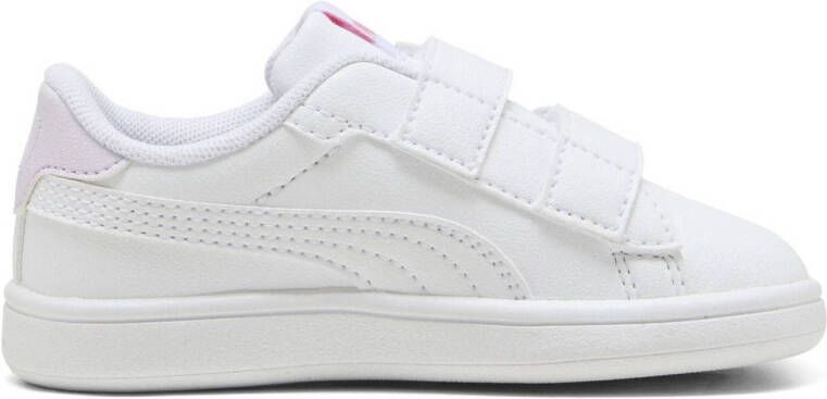 Puma Smash 3.0 Badges V sneakers wit roze lila