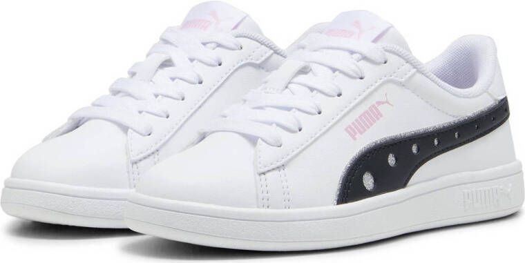 Puma Smash 3.0 Dance Party sneakers wit lila zwart