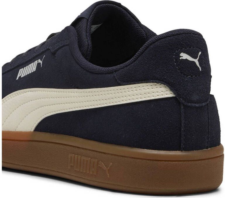 Puma Smash 3.0 sneakers donkerblauw ecru