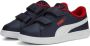 Puma Smash 3.0 sneakers donkerblauw wit rood - Thumbnail 2