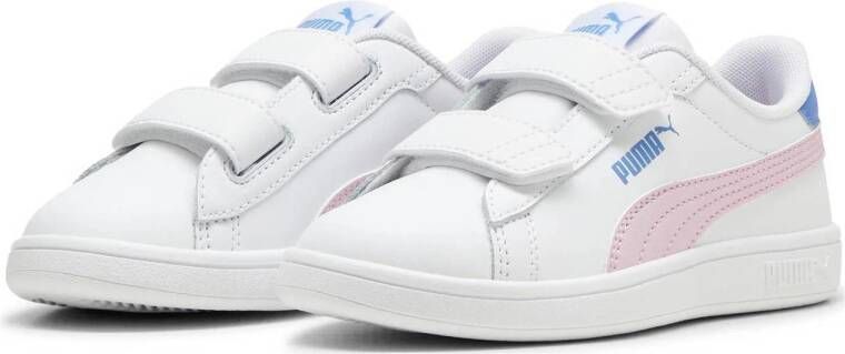 Puma Smash 3.0 sneakers wit lila blauw