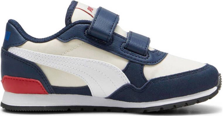 Puma ST Runner V3 sneakers ecru wit donkerblauw