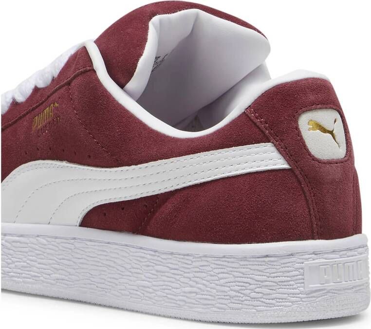 Puma Suede XL sneakers donkerrood wit