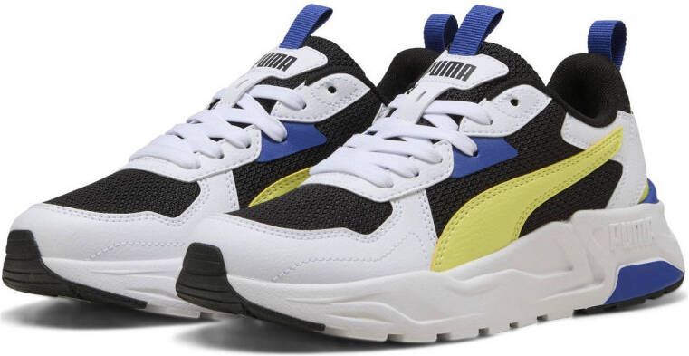 Puma Trinity Lite Jr sneakers wit zwart geel