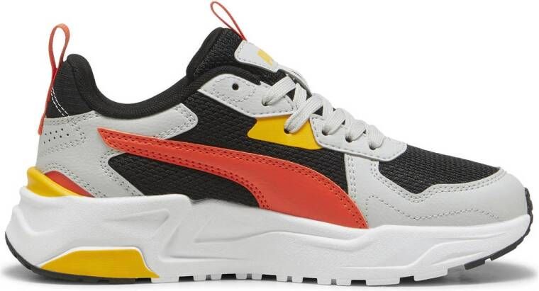 Puma Trinity Lite sneakers wit zwart rood geel