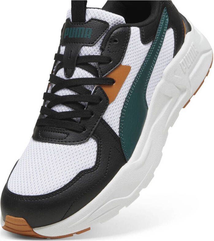 Puma Trinity Lite sneakers zwart donkergroen lichtbruin